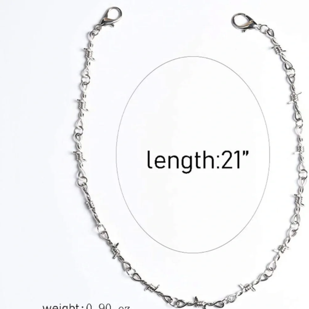 Stainless Steel Punk Barbed Wire Necklace